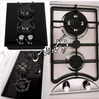 اجاق گازصفحه ای۲شعله۳شعله توکارشیشه و استیل رومیزی