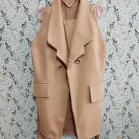 کت شلوار کرمی نو