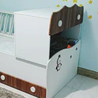 فروش تخت خواب کودک با تشک رویال طبی فنری|تخت و سرویس خواب|بندر کنگان, |دیوار