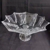 میوه خوری بزرگ پایه دار کریستال چین