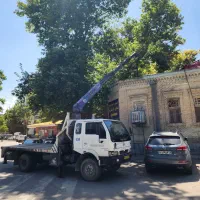 جرثقیل خاور دکل بلند جرثقیل نیسان جرثقیل دهتن ۱۰تن