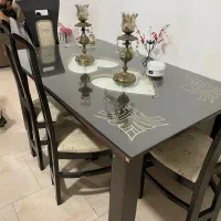 میز نهارخوری با بوفه|بوفه، ویترین، کنسول|رشت, لاکان|دیوار