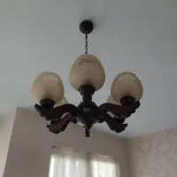 ست لوستر چوبی شیک|لوستر و چراغ آویز|کرمانشاه, |دیوار