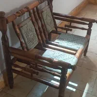 صندلی دونفره چوبی