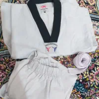 لباس تکواندو کارکرده سایز ۱