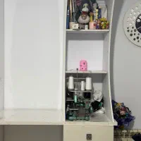 ویترین ارایشگاه و کتابخانه|کتابخانه، شلف، قفسه‌های دیواری|کرج, گلستان|دیوار