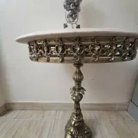 اینه کنسول آلومینیومی ابکاری برنز|بوفه، ویترین، کنسول|تهران, نیروی هوایی (پیروزی)|دیوار