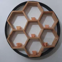 فروش دیوارکوب ترکیبی از آهن و چوب