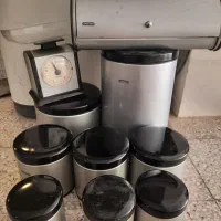 ست (جا حبوباتی) آشپزخانه وآبکش استیل