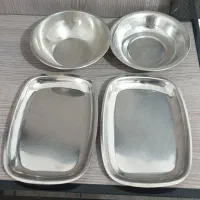 سینی استیل کوچک وبزرگ