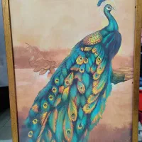 تابلو 3 تکه طاووس