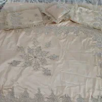 رو تختی دو نفره ساتن ب رنگ نباتی|سرویس روتختی|قرچک, زیبا شهر|دیوار