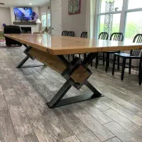 صفحه چوب روس ضخامت ۴ سانت|میز و صندلی غذاخوری|خاوران, |دیوار