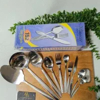 سرویس قاشق چنگال ۱۵۲ پارچه مینیاتور وارداتی ۴۲نفره