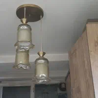 لوستر برنجی|لوستر و چراغ آویز|گلستان (تهران), |دیوار