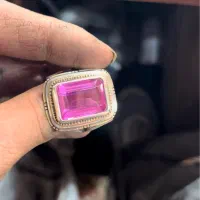 انگشتر توپاز رز گلد