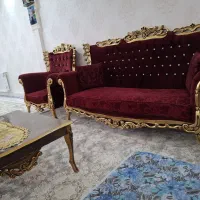 مبل سلطنتی 7نفره چوب راش|مبلمان خانگی و میز عسلی|ازنا, |دیوار