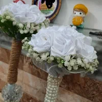 دسته گل عروس زیبا|گل مصنوعی|زاهدان, |دیوار