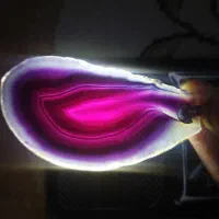 سنگ عقیق سلیمانی صورتی بنفش سوسنی