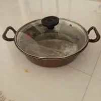 میتابه مسی. دسته برنجی.