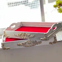 سینی ‌چوبی پتینه شده