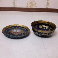 کاسه و بشقاب چینی طرح درباری لیلی مجنون|ظروف سرو و پذیرایی|تهران, خاک سفید|دیوار