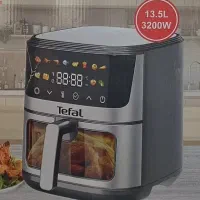 سرخ کن هواپز 13/5 لیتری لمسی دو ۲ المنت بدون روغن