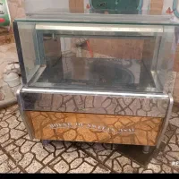 میز زیر ترازو استیل  ویترین شیرینی و شکلات