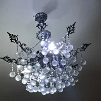 لوستر8شاخه برنز|لوستر و چراغ آویز|تبریز, |دیوار