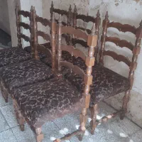 صندلی ناهار خوری چوب گردو انتیک قدیمی کمیاب|صندلی و نیمکت|تهران, جیحون|دیوار