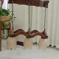 لوستر مدرن چوبی