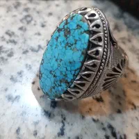 انگشتر نقره فیروزه نیشابور قدیمی