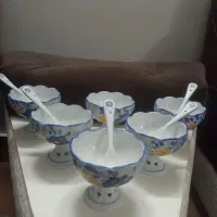 ظروف چایخوری و گل پنبه ای|ظروف سرو و پذیرایی|شاهین‌شهر, طالقانی|دیوار