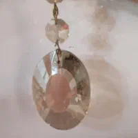 آویز کریستالی رنگ شامپاینی|لوستر و چراغ آویز|ری, صفاییه (چشمه علی)|دیوار