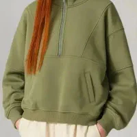 هودی یقه زیپ