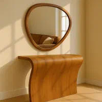 کنسول و آینه الف مدل هرمس