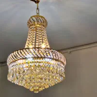 دو عدد لوستر کریستالی