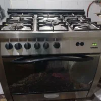 اجاق گاز استیل  پنج شعله فردار، کاملا سالم