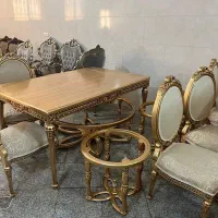 مبل هفت نفره و میز نهار خوری شش نفره
