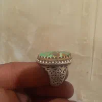 انگشتر فیروزه و عقیق|کلکسیون اشیاء عتیقه|باسمنج, |دیوار