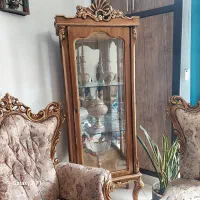 مبله ۹ نفره ناهارخوری ۸ نفره و ویترین|مبلمان خانگی و میز عسلی|اصفهان, گرکان|دیوار