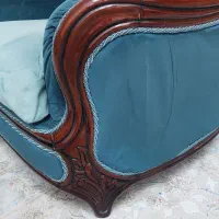 مبل راحتی اسکلت چوب خارجی پلی استر شده