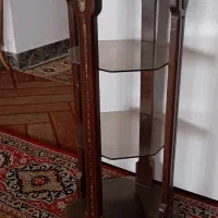 میز سه طبقه . رکال بزرگ با کاور روش.مبل تک