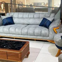 مبل۷ نفره با جلومبلی با میز صندلی ۴ نفره باهم ۳۷ ت