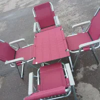 صندلی طبی تاشو فنر دار دسته دوبل لوله ضخیم