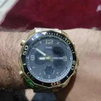 ساعت اسکیمی رنگ طلایی دیجیتال