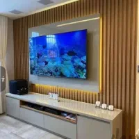 نقاشی ساختمان نصب ماربل ترمووال تی وی وال کناف