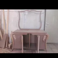 کنسول چوبی با منبت چوب راش