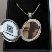 گردنبند موزیکال با عکس متن آهنگ دلخا