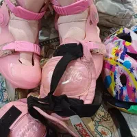 کفش اسکیت  دخترانه صورتی  در حد نو